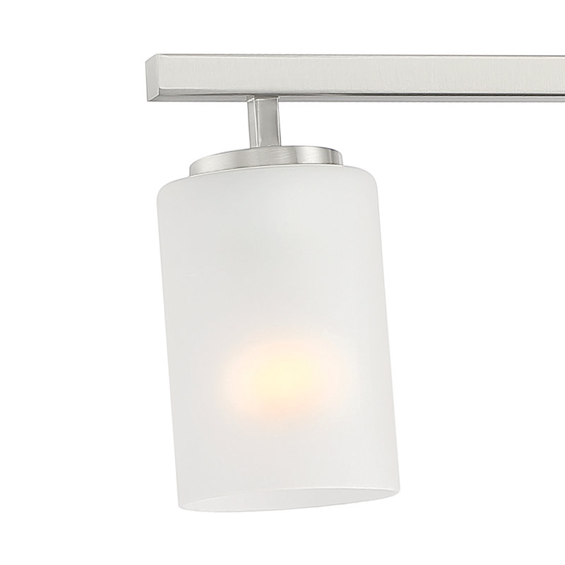 Luminaire suspendu pour îlot de cuisine 4 lumières Charvic, Nickel brossé