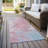 Braeas Pink Washable Indoor-Outdoor Rug - LOOMLAN-1944744728