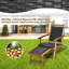 Chaise longue simple en acacia Artie-138781065
