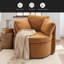 Chaise pivotante et de rangement en tissu avec coussin de dossier Teddy pour le salon-1539497018