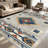 1PC Southwestern Aztec geometric tribal bohemian area rugs for Living Room, Soft and Comfortable, Suitable for all seasons, easy-to-maintain, machine washable Indoor floor mat, Under Table Farmhouse suitable for dining room, bedroom, entryway, home-1238999421