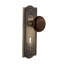 Meadows Plate with Decorative Keyhole and Brown Porcelain Door Knob-1485678236-1485678228