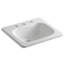 Tahoe Metal Rectangular Drop-In Bathroom Sink with Overflow-713316789-760275170