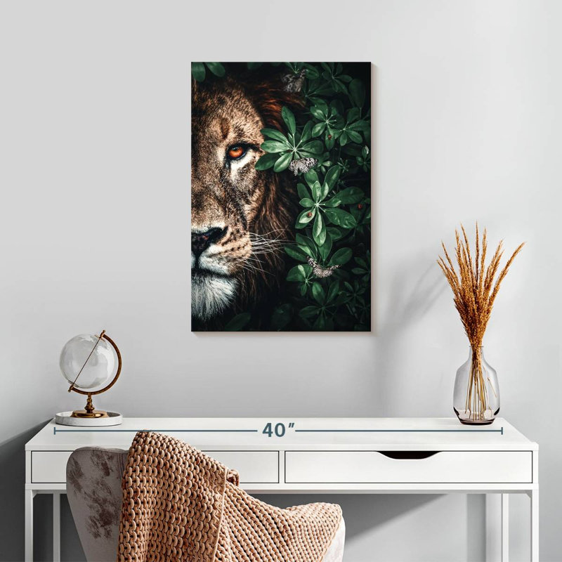 Bramet lion duo jungle, H 24 po x l 16 po