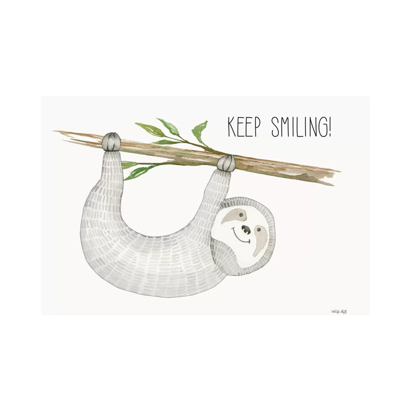 Keep Smiling by Cindy Jacobs - Print on Canvas, 45.72cm H x 66.04cm W x 3.81cm D, Wrapped Canvas