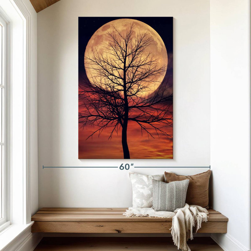 Oberle Mystic Moonlit Tree, 51" H x 34" W