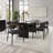 80" Jaramillo Rectangular Dining Table, Black Finish