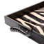 Leather Rectangle Tray W/ Zebra Inlay - Springbok Horn Handles