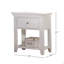 1 Drawer And Open Bottom Shelf Wooden Nightstand