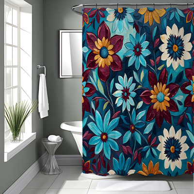 Enrriqueta Floral Shower Curtain