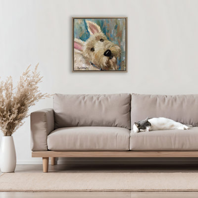 Cadre flottant Good As Gold Terrier, design par Mary Sparrow