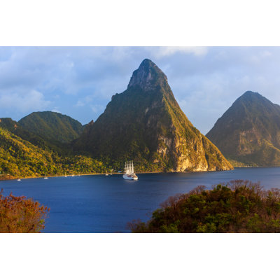 St. Lucia'S Petit Piton by ThomasFluegge - Wrapped Canvas Print