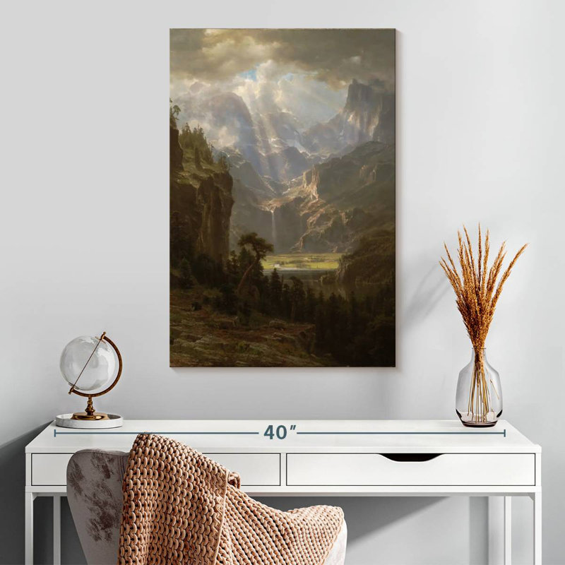 Montagnes Rocheuses d'Alvord Lander's Peak 1863, H 30 po x l 20 po