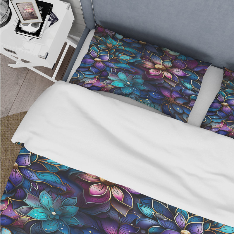 Motif marocain Boho II - ensemble de housse de couette à motif cachemire - microfibre de polyester