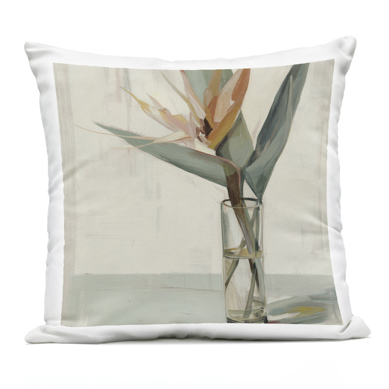 Coussin d'extérieur imprimé Exotic Island Bloom, design par Svetlana Aleynikova, 18 x 7 x 18