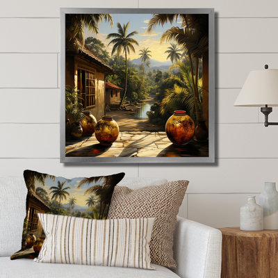 Oasis tropicale, art mural