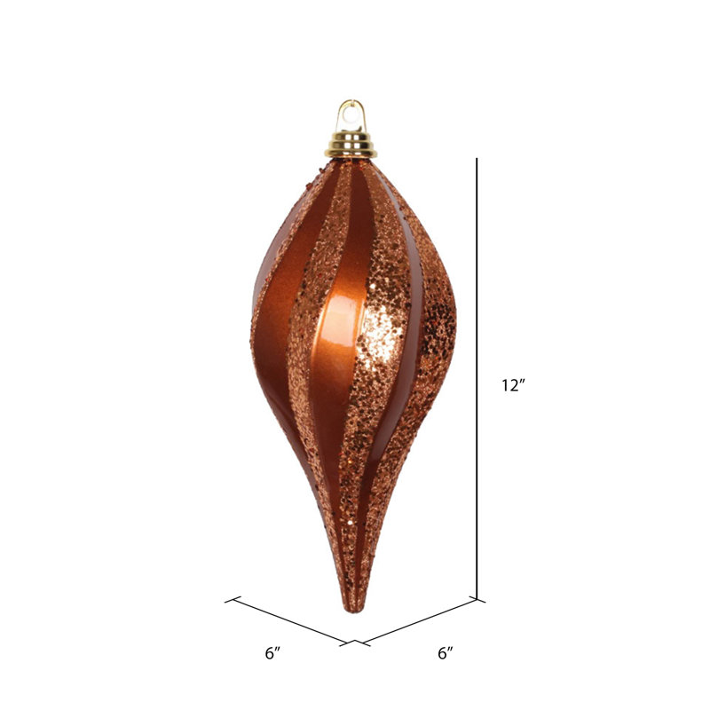 Ornement en forme de bonbon scintillant, Cuivre