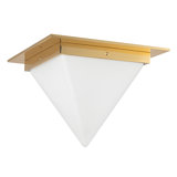 Mineral 11-in Brass Flush Mount