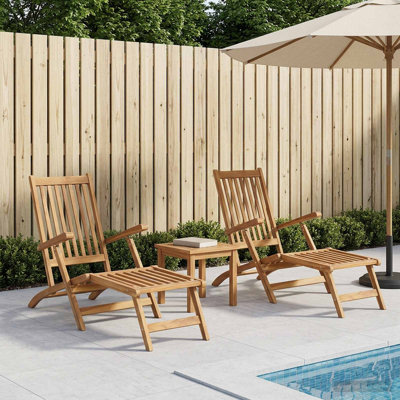 Folding Reclining Deck Chair