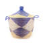 Senegalese Basket: Oversize Hamper We Graphic Print - Navy/white