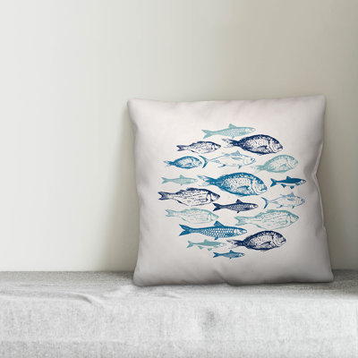 Coussin 18 "School of Fish