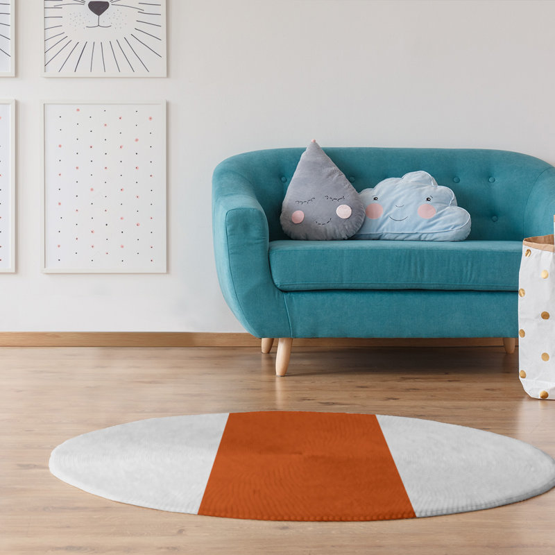 Chenille Indoor Rug, Round 5'