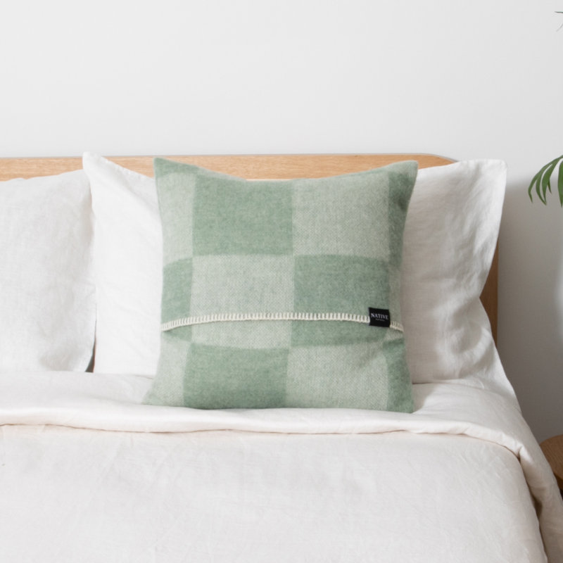 Square Cushion, Green