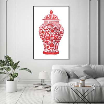 «Red Chinese II» - cadre flottant, impression