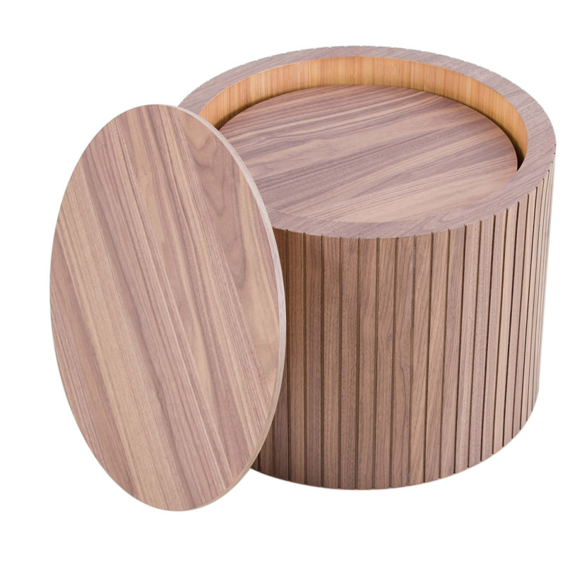 2-Pieces Nesting Coffee Table Set, Walnut