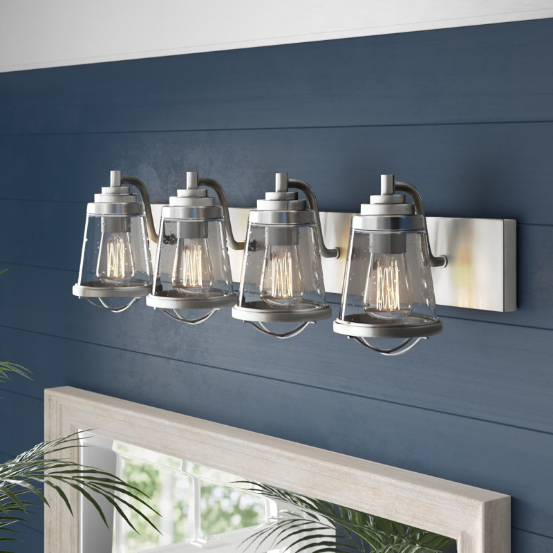 Akshay 4 - Light Dimmable Vanity Light, Brushed Nickel