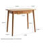 Table de travail en bois naturel - Chêne massif avec coiffeuse 100% robuste pour la chambre à coucher