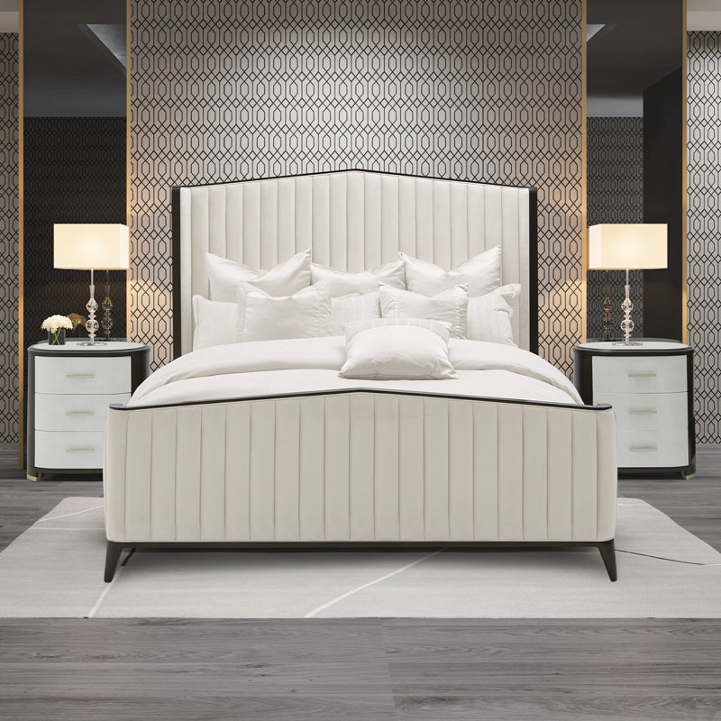 Paris Chic Cal. King Channel Tufted Panel Bed, California King
