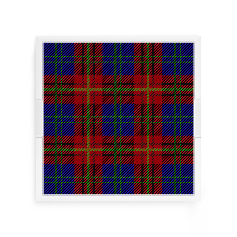 Tartan Acrylic Square Decorative Tray