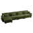 Velours vert olive est en rupture de stock