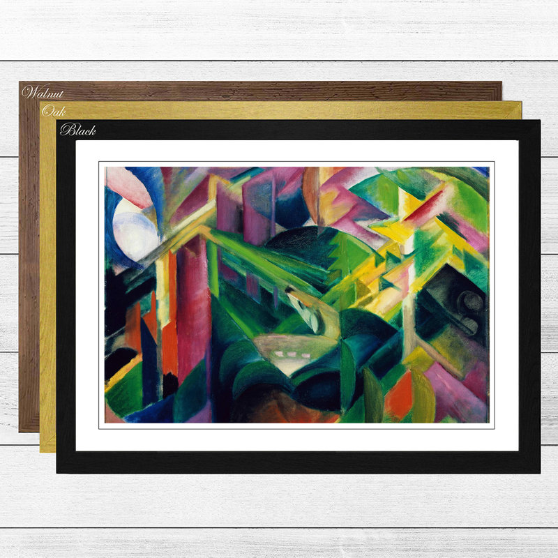 Single Picture Frame Painting, Oak