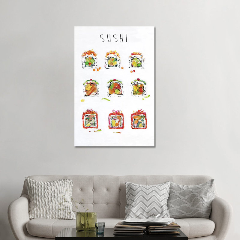 Sushi by Sally Swatland - Painting Print, 48" H x 32" W x 1.5" D, Wrapped Canvas, No Mat