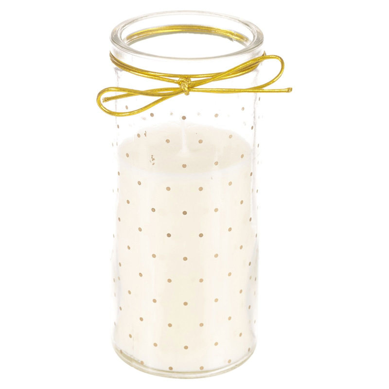 10cm Glass Tabletop Votive Holder, 14cm H x 6.5cm W x 6.5cm D