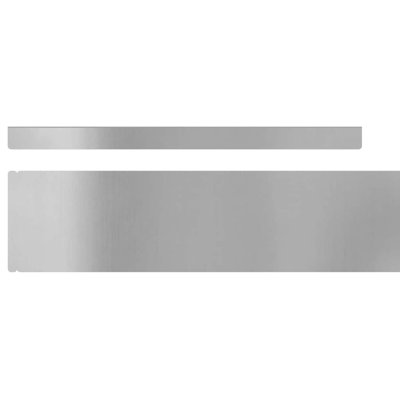 10cm H x 450cm W Galvanised Steel Lawn Edging