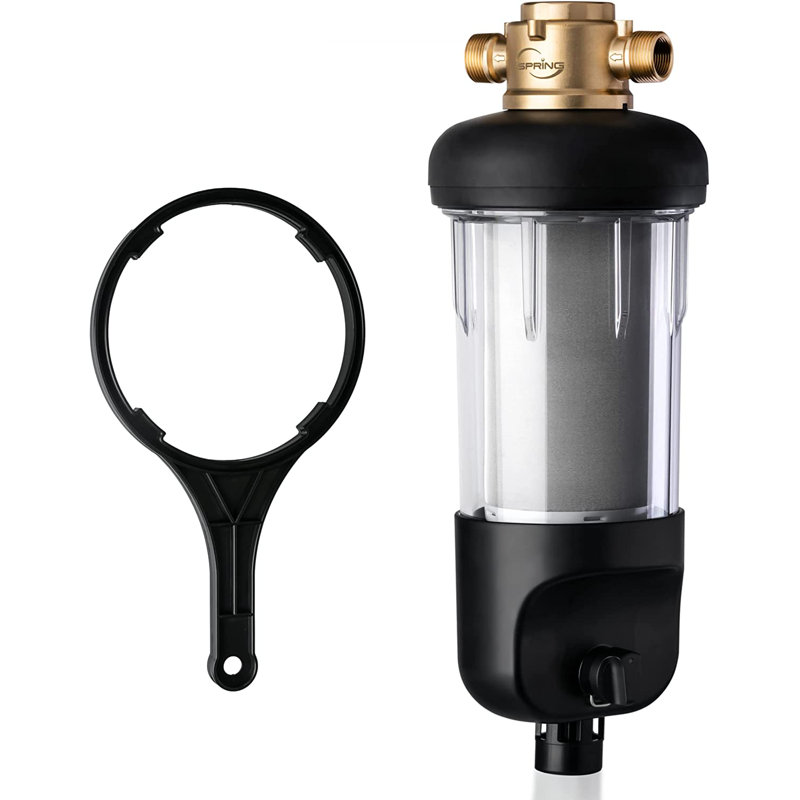 iSpring Reusable Whole House Spin-Down Sediment Water Filter, Upgraded Jumbo Size