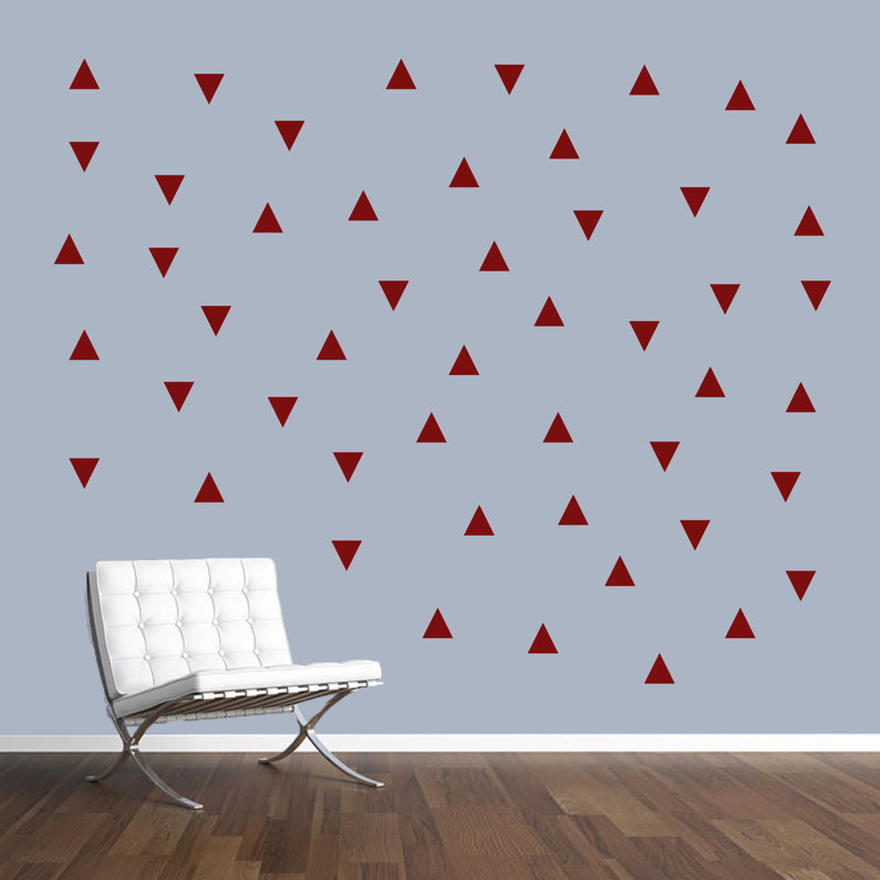 Décalcomanie murale triangles Amersham, Canneberge