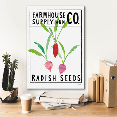  ' Kitchen Garden Seed Packet 1' by Melissa Averinos Canvas Wall Art, 18" x 26"