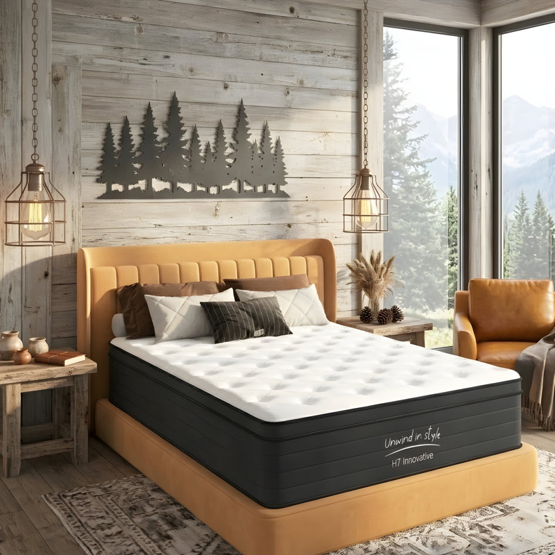 Hybrid Mattress, Individually Pocketed Innerspring, Medium Firm, Twin, 10"
