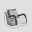Chaise berçante moderne rembourrée-112384842