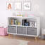 Bibliothèque pour enfants avec tiroirs en tissu pliables, présentoir à livres pour enfants, armoire de rangement pour jouets-129677189