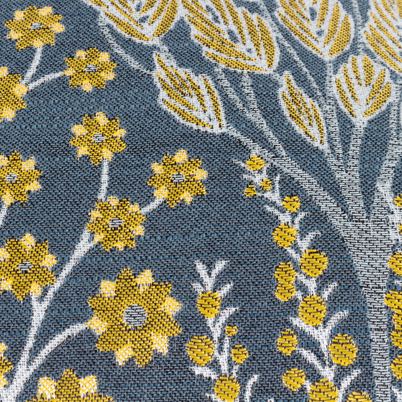 Amalee Floral Square Throw Cushion, Blue