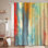 Art mural abstrait avec 12 crochets