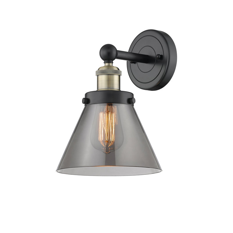 Chesterhill Armed Sconce, Plated Smoke, Black Antique Brass