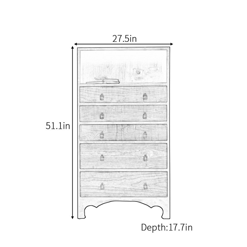 Buffet de style rétro et minimaliste, Noir / brun