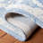 Cyrilmagnin Hand Tufted Wool Cotton Oriental Rug in Ivory/Blue-1010824655