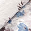 Courtepointe 6 pièces avec coussins décoratifs, très grand / très grand, bleu, imprimé floral aquarelle, tissu réversible à doux, literie lavable à la machine bleu très grand, pièce, impression d'art, microfibre, broderie décorative